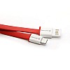 LAPCARE USB to Type-C Adapter Connector for Efficient Data Transfer and Charging (Red, 1.2m)