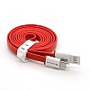 LAPCARE USB to Type-C Adapter Connector for Efficient Data Transfer and Charging (Red, 1.2m)