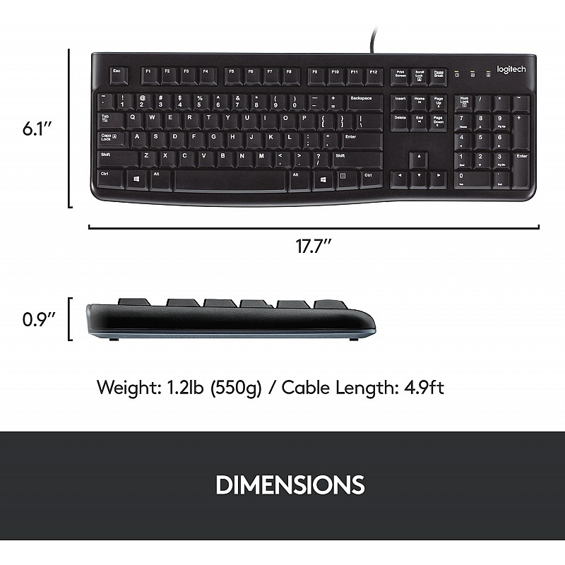 Logitech Mk 120 Wired Combo