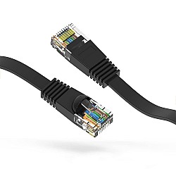 RJ45 Cat-6 Ethernet Patch/LAN Cable -3Feet (0.9Meters),Black-