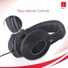 iBall Earware Rock Wired Over The Ear Headphone with Mic (Black & Grey)