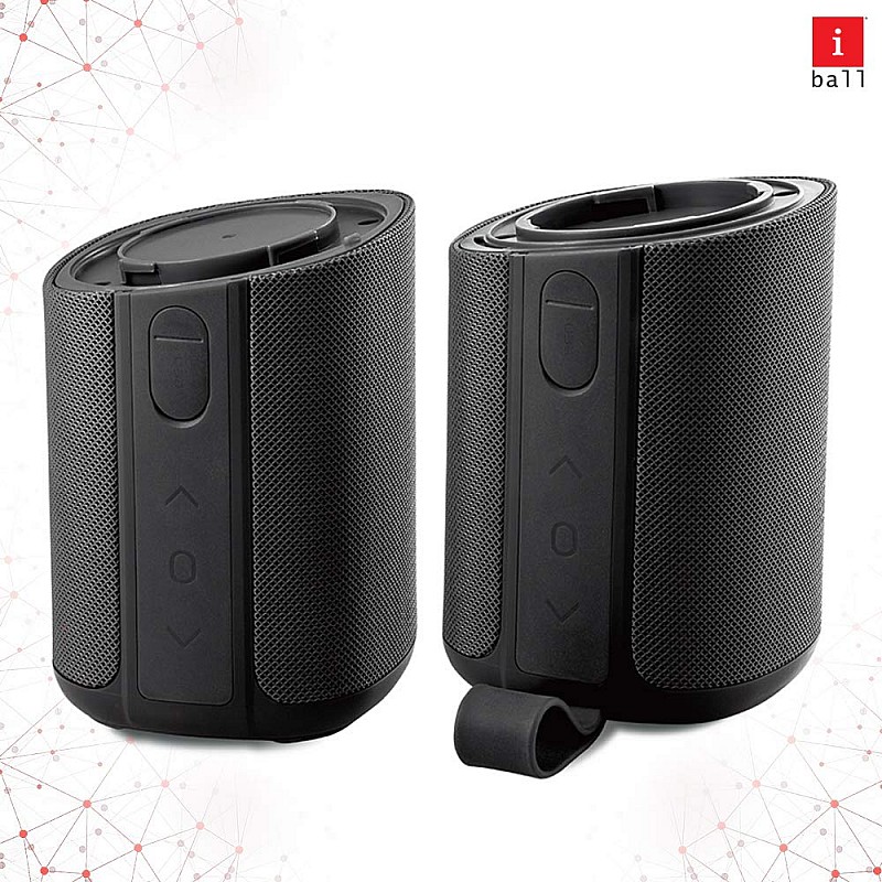 iBall Musi Twins 15 Watt Truly Wireless Bluetooth Surround Sound Speaker (Black)