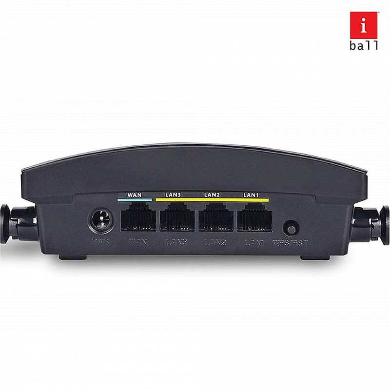 iBall iB-WRB333N 300M MIMO Wireless-N High Speed Broadband Router, Black