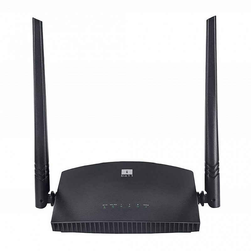 iBall iB-WRB333N 300M MIMO Wireless-N High Speed Broadband Router, Black