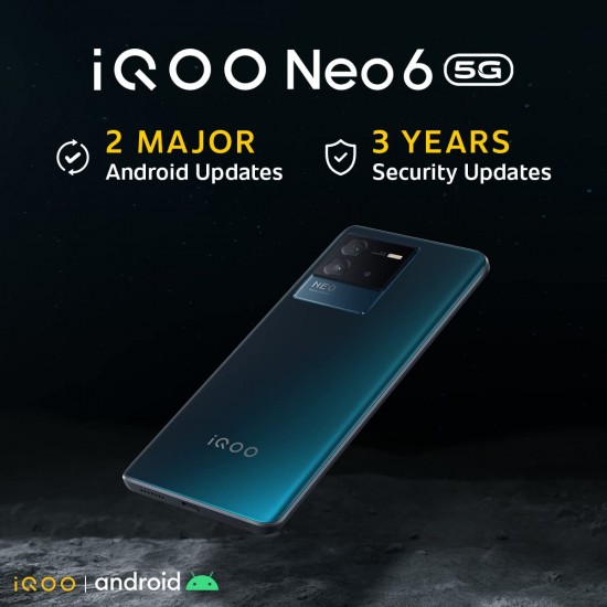 iQOO Neo 6 5G (Dark Nova, 12GB RAM, 256GB Storage) (Seal Pack)