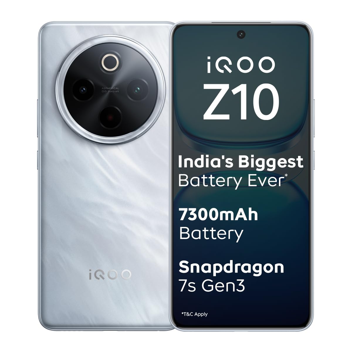 iQOO Z10 5G Glacier Silver, 8GB RAM, 256GB Storage iQOO Z10 5G Glacier Silver, 8GB RAM, 256GB Storage