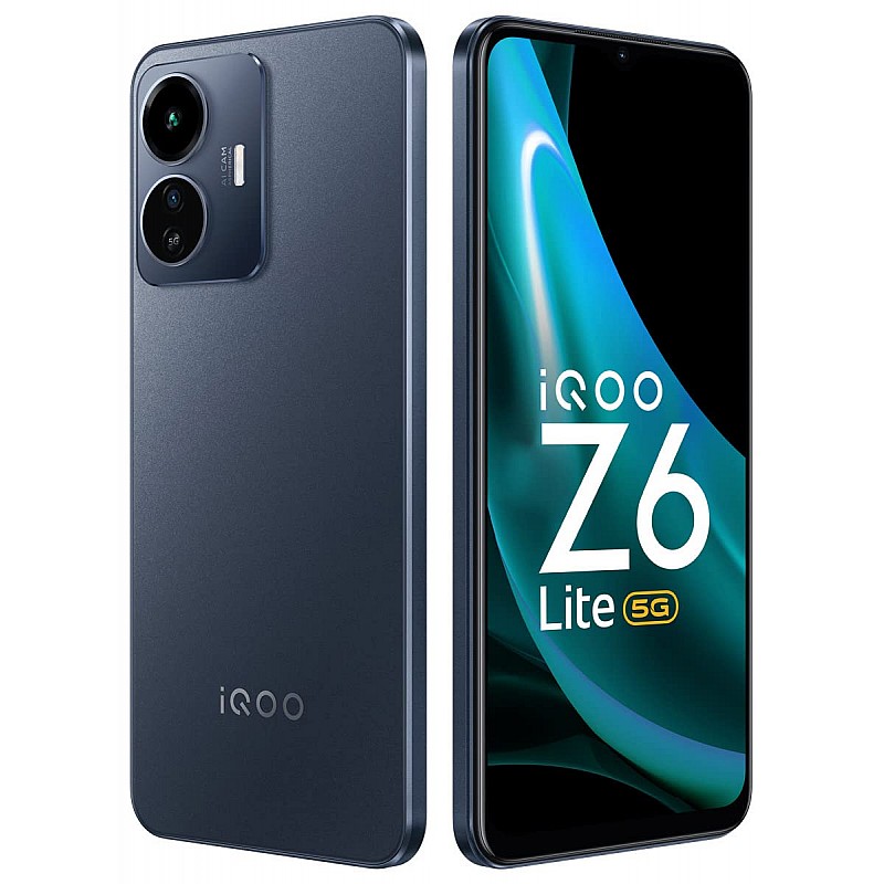 iQOO Z6 44W by vivo (Raven Black, 4GB RAM, 128GB Storage) (Seal Pack) 