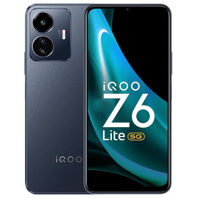 iQOO Z6 44W by vivo (Raven Black, 6GB RAM, 128GB Storage) Refurbished