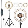 iVoltaa 10" Portable LED Ring Light only | for YouTube | Photo-Shoot | Video Shoot | Live Stream | Makeup & Vlogging | Compatible with iPhone/Android Phones & Cameras iVoltaa 10" Portable LED Ring Light only | for YouTube | Photo-Shoot | Video Shoot | Live Stream | Makeup & Vlogging | Compatible with iPhone/Android Phones & Cameras