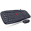 iBall Wintop Soft Key Keyboard and Mouse Combo with Water Resistant Design, Black-