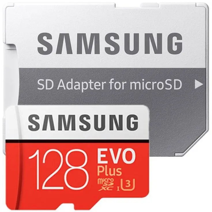 SAMSUNG EVO Plus 128 GB SD Card Class 10 100 MB/s Memory Card With Adapter