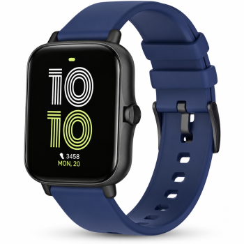 Pebble Spark 1.7 inch Bluetooth Calling, HD Display with SPO2, HR Monitor Smartwatch (Blue Strap, Free Size)