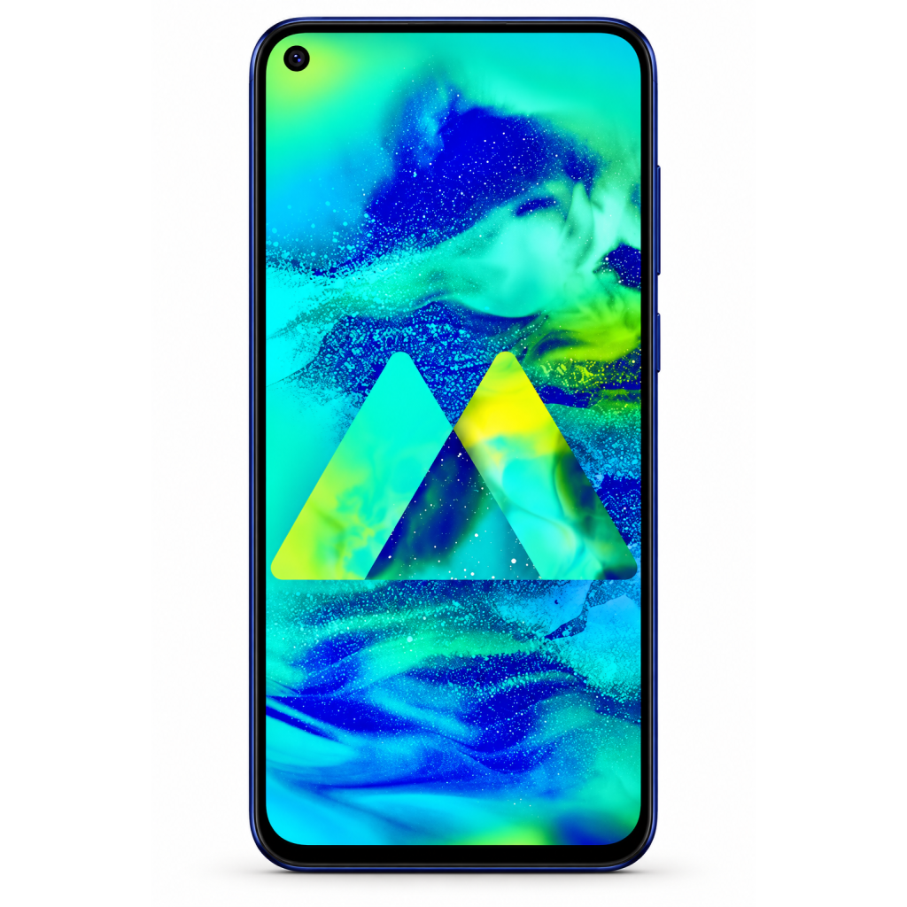 Samsung Galaxy M40 (Midnight Blue, 8 GB RAM, 128GB Storage) refurbished