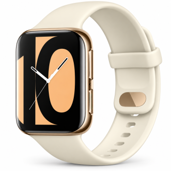 OPPO Watch 46 mm WiFi Smartwatch (Gold Strap, Regular)