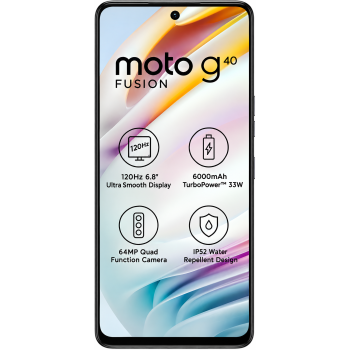 MOTOROLA G40 Fusion (Dynamic Gray, 64 GB) (4 GB RAM) refurbished