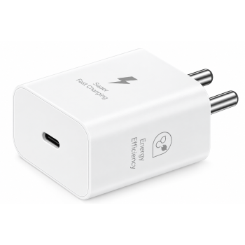 Samsung Original 15W Single Port, Type-C Charger (Cable not Included), White