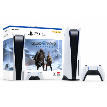 SONY PS5 PlayStation- God of War: Ragnarok Bundle (Voucher Inside) White