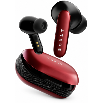 Boult Y1 Pro with Zen Quad Mic ENC, 60Hrs Battery, Fast Charging (Red, True Wireless)