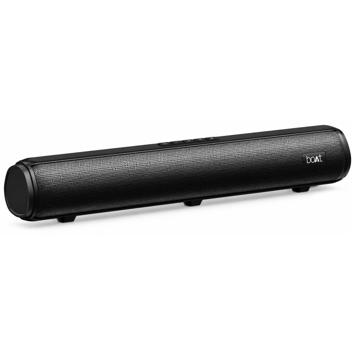 boAt Aavante Bar 520 w/ Dual Passive Radiators,6 HRS Playback And Sleek Design 16W Bluetooth Soundbar (Charcoal Black, 2.0 Channel)