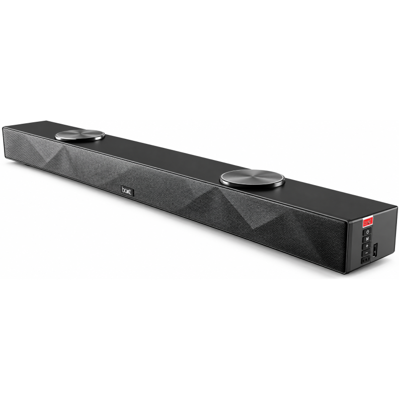 boAt Aavante Bar Octave with 2.2 Channel Built In Subwoofers 100 W Bluetooth Soundbar (Pitch Black, 2.0 Channel)