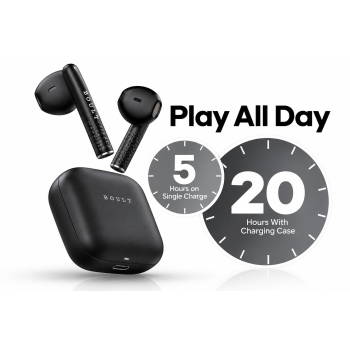 GOBOULT XPods with Mega 13mm Drivers, 20H Battery, Fast Charge & Pairing, Made In India Bluetooth