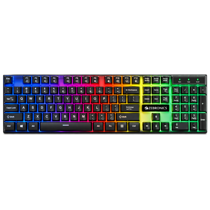 Consistent Radium Wired Gaming Keyboard (KG1101) Gaming Keyboard with Breathing Effect |Backlit Keyboard Windows Lock.