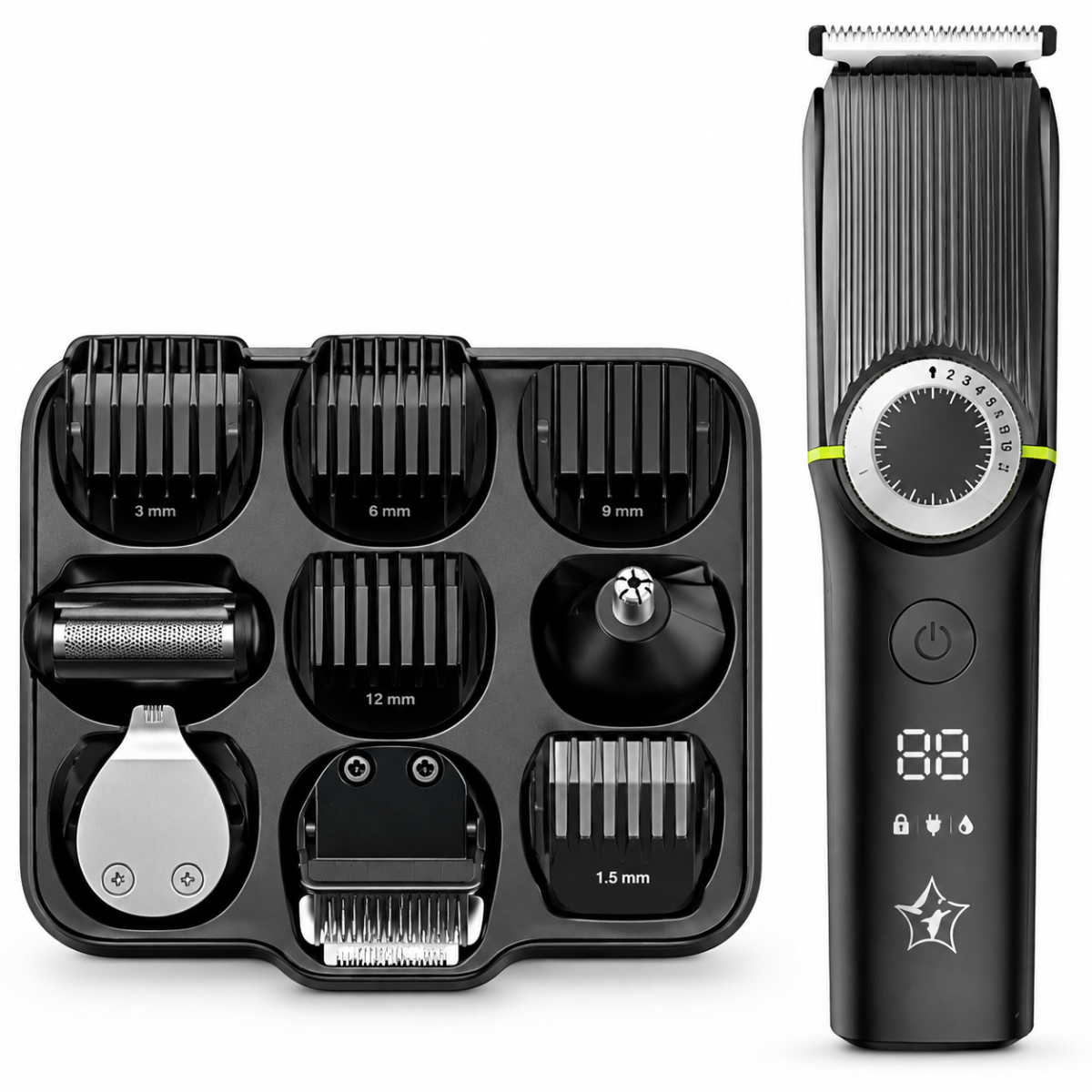 Flipkart SmartBuy FGK501 Trimmer 180 min Runtime 20 Length Settings (Black, Silver)