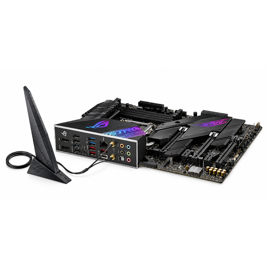 ASUS ROG Strix Z490-E Gaming LGA 1200 DDR4 (4600 O.C.) ATX Motherboard with 2X M.2 Slot WiFi 6 2.5Gb Ethernet and AI Overclocking Cooling