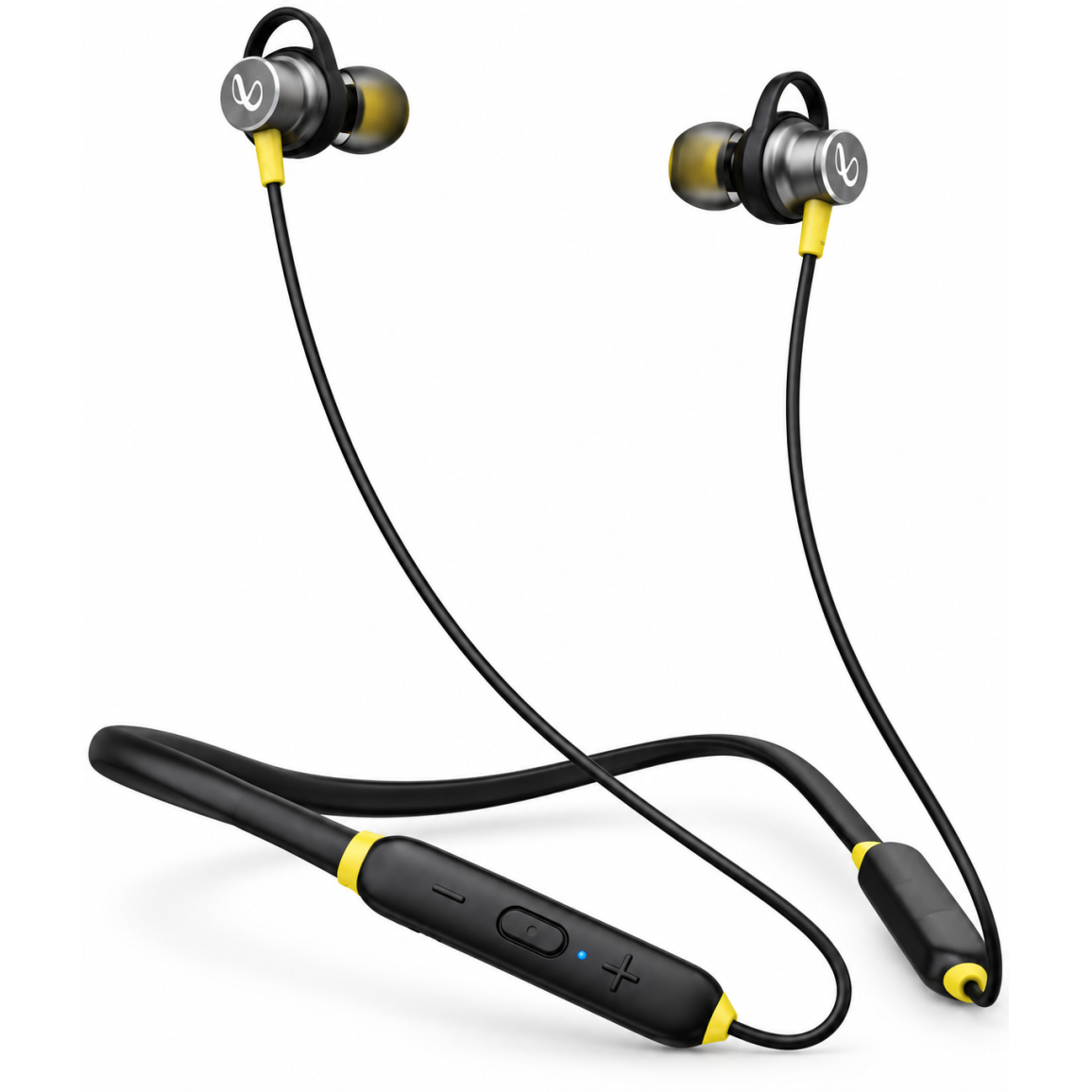 Infinity Glide N120 Bluetooth Wireless In Ear Earphones with Mic Black And Yellow