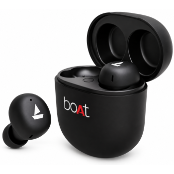 boAt Airdopes 381 Bluetooth Truly Wireless In Ear Earbuds With Mic (Active Black)