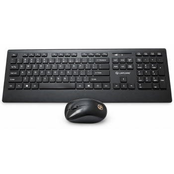 Lapcare smartoo l999 wireless keyboard and mouse combo with auto sleep black