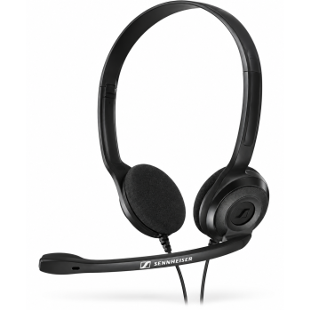 Sennheiser PC 3 Chat Wired On Ear Headphones with Mic Black