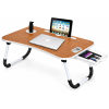 Callas Multipurpose Foldable Laptop Table with Cup Holder Study Table and Bed Table