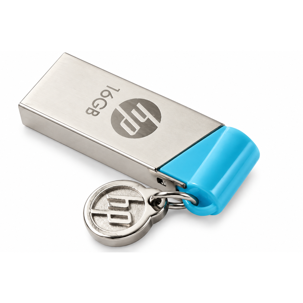 HP V 215 B 16 GB Utility Pendrive &nbsp;&nbsp;(Silver, Blue)