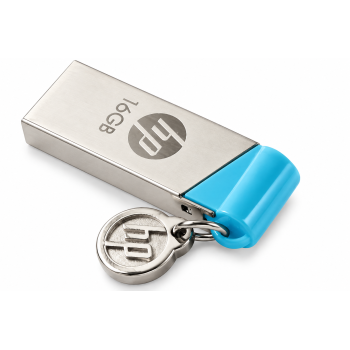 HP V 215 B 16 GB Utility Pendrive &nbsp;&nbsp;(Silver, Blue)