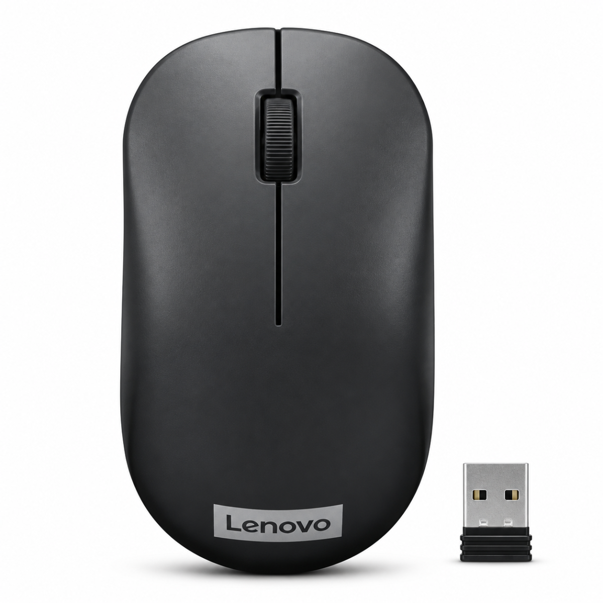 Lenovo 130 Wireless Compact Mouse, 1K DPI Optical sensor, 2.4GHz Wireless NanoUSB, 10m range, 3button(left,right,scroll) upto 3M left/right clicks, 10 month battery, Ambidextrous, Ergonomic GY51C12380