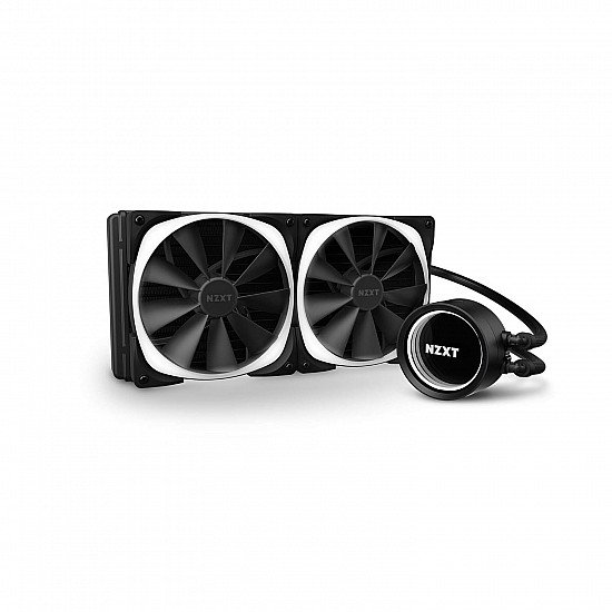 NZXT Kraken X63 RGB 280mm - RL-KRX63-R1 - AIO RGB CPU Liquid Cooler - Rotating Infinity Mirror Design-(2 Included)