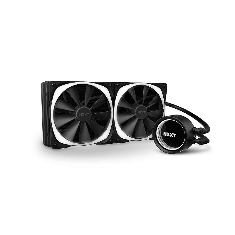 NZXT Kraken X63 RGB 280mm - RL-KRX63-R1 - AIO RGB CPU Liquid Cooler - Rotating Infinity Mirror Design-(2 Included)