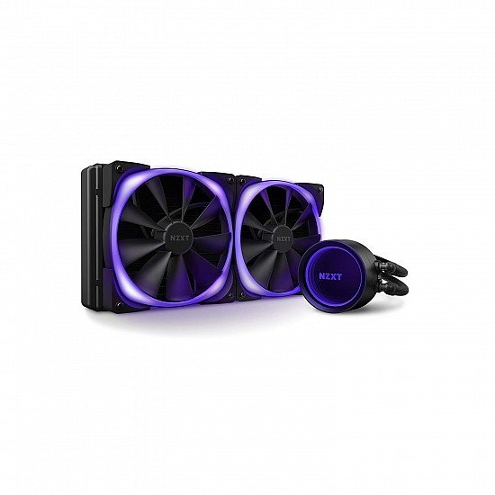 NZXT Kraken X63 RGB 280mm - RL-KRX63-R1 - AIO RGB CPU Liquid Cooler - Rotating Infinity Mirror Design-(2 Included)