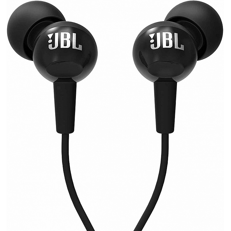 JBL C150SI by Harman in-Ear Headphones with Mic (Black)