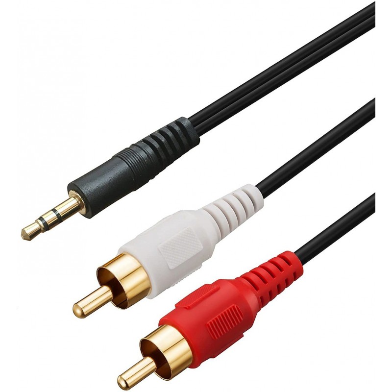 3.5mm to 2-Male RCA Adapter cable - 15 feet