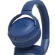 JBL Tune 500BT by Harman Powerful Bass Wireless On-Ear Headphones with Mic (Blue)