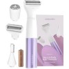 caresmith FCS0095 Bloom Face & Body Hair Fully Waterproof Trimmer 480 min Runtime 0 Length Settings (Purple)
