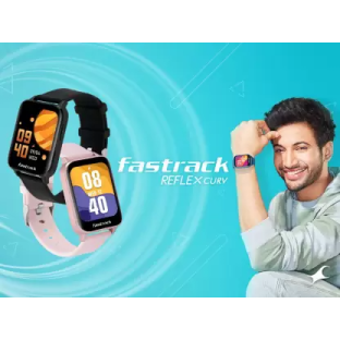 Fastrack Reflex Curv with 2.5D Curve Display,AI Enabled Coach,Health Suite &5ATM Smartwatch (Black Strap, Free size) Fastrack Reflex Curv with 2.5D Curve Display,AI Enabled Coach,Health Suite &5ATM Smartwatch (Black Strap, Free size)