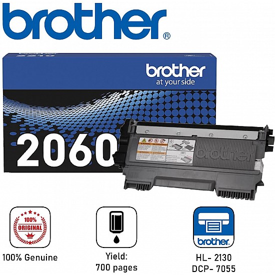 Brother TN-2060 700 Pages Toner Cartridge