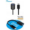 AIRTREE  USB 2.0 A Female to Micro B Male Adapter Cable Micro USB Host Mode Straight OTG Cable (Black)