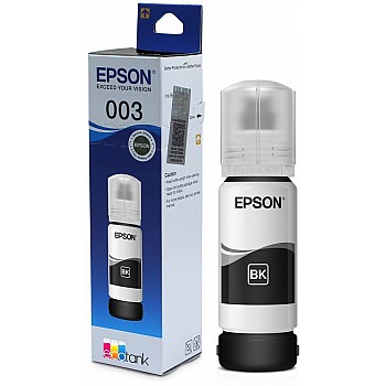 Epson-003 65 ml for EcoTank L1110/L3100/L3101/L3110/L3115/L3116/L3150/L3151/L3152/L3156/L5190 Black Ink Bottle