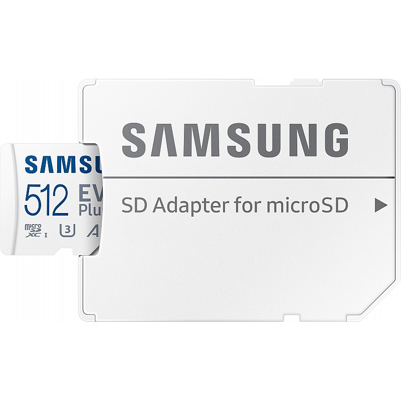 Samsung EVO Plus 512GB microSDXC UHS-I U3 130MB/s Full HD & 4K UHD Memory Card with Adapter