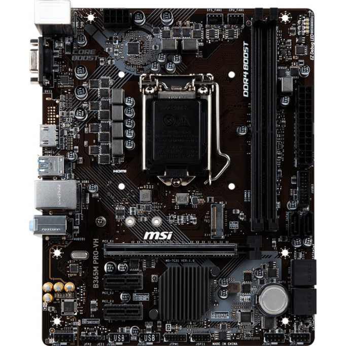 MSI B365M PRO-VH Micro-ATX Gaming Motherboard MSI B365M PRO-VH Micro-ATX Gaming Motherboard