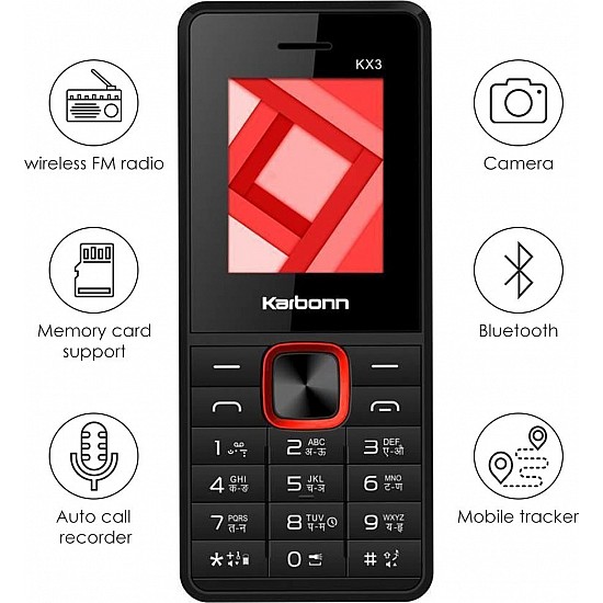 Karbonn KX3 (Black Red)